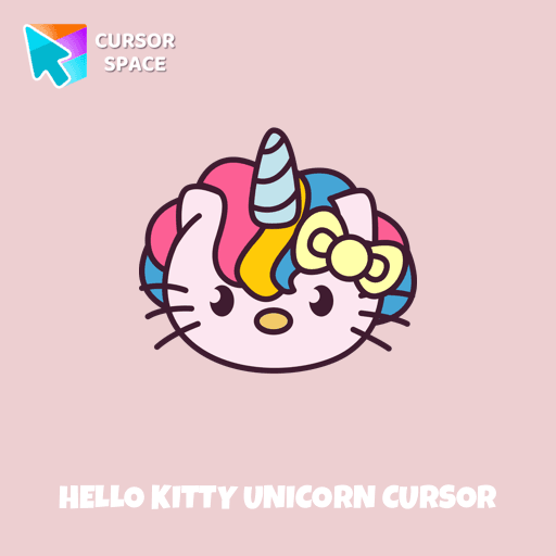 Hello Kitty Unicorn cursor arrow cursor